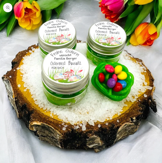 Lustiges Ostergeschenk: Osternest Bausatz zum naschen/ Gastgeschenk Ostern/ Mitgebsel Ostern/ Osterdeko/ kleines Ostergeschenk/ Ostergruß