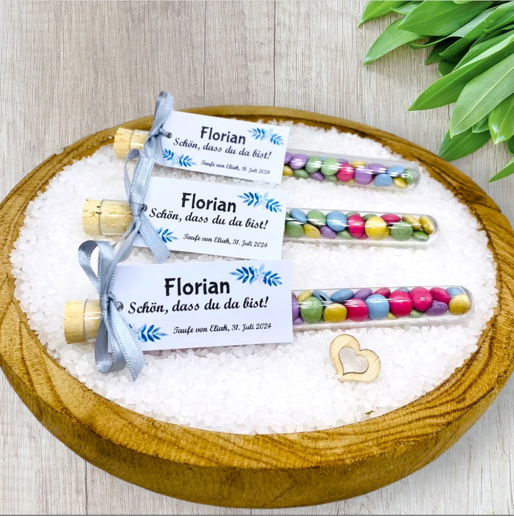 Edle Tischkarten, Platzkarte, Namenskarte für Hochzeit, Taufe, Kommunion, Konformation, Geburtstag- Aquarell Zweige