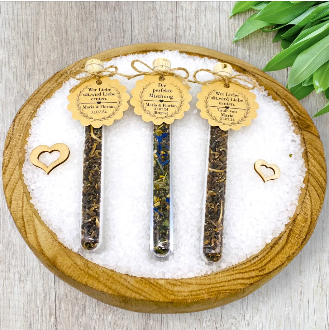 Gastgeschenk Blumensamen Taufe, Konfirmation, Kommunion, Hochzeit, Geburtstag