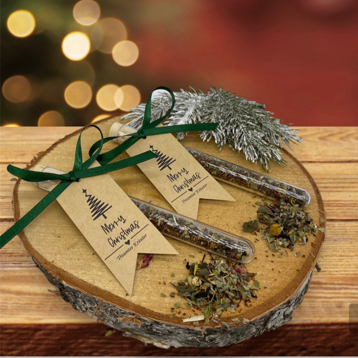 Weihnachtliche Teegeschenke, personalisierte Gastgeschenke, Kräutertee – EchteDekoLiebe