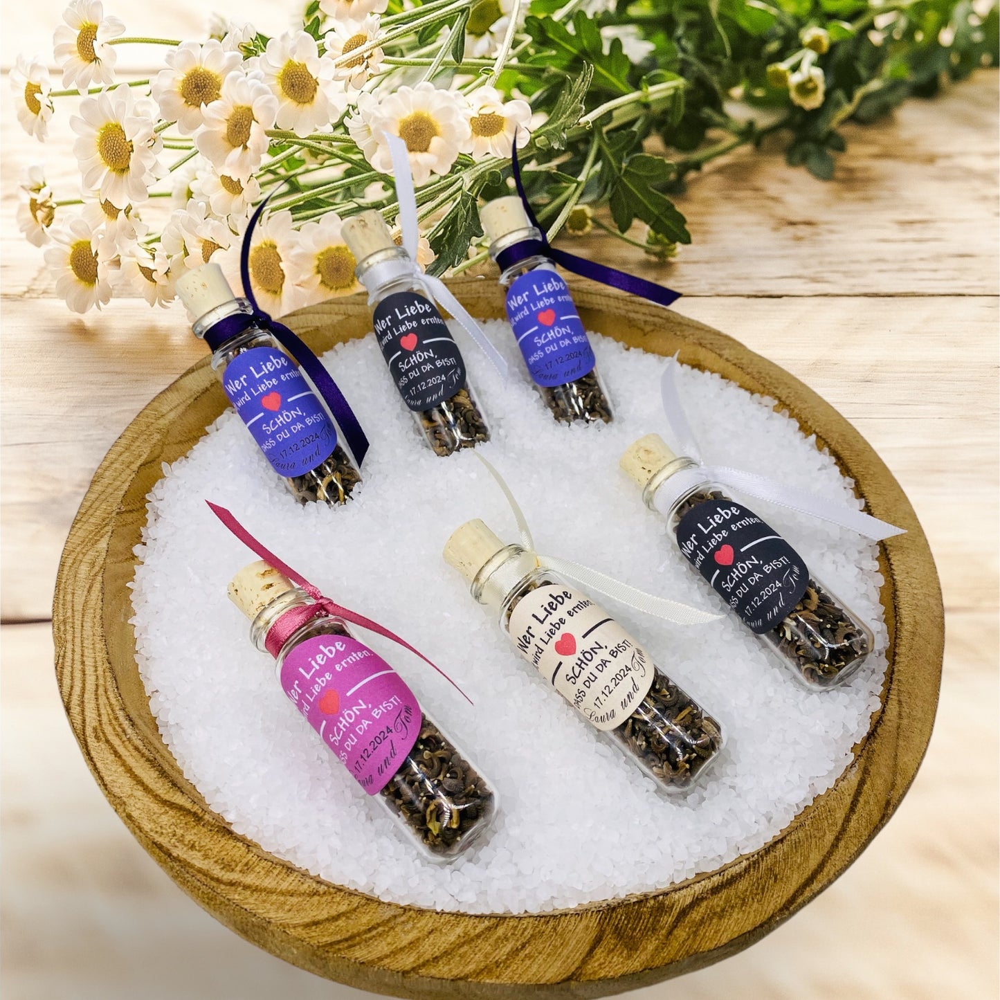 Whoever sows love will reap love. Personalized perfect party favors for your wedding reception. Timeless and simply elegant.