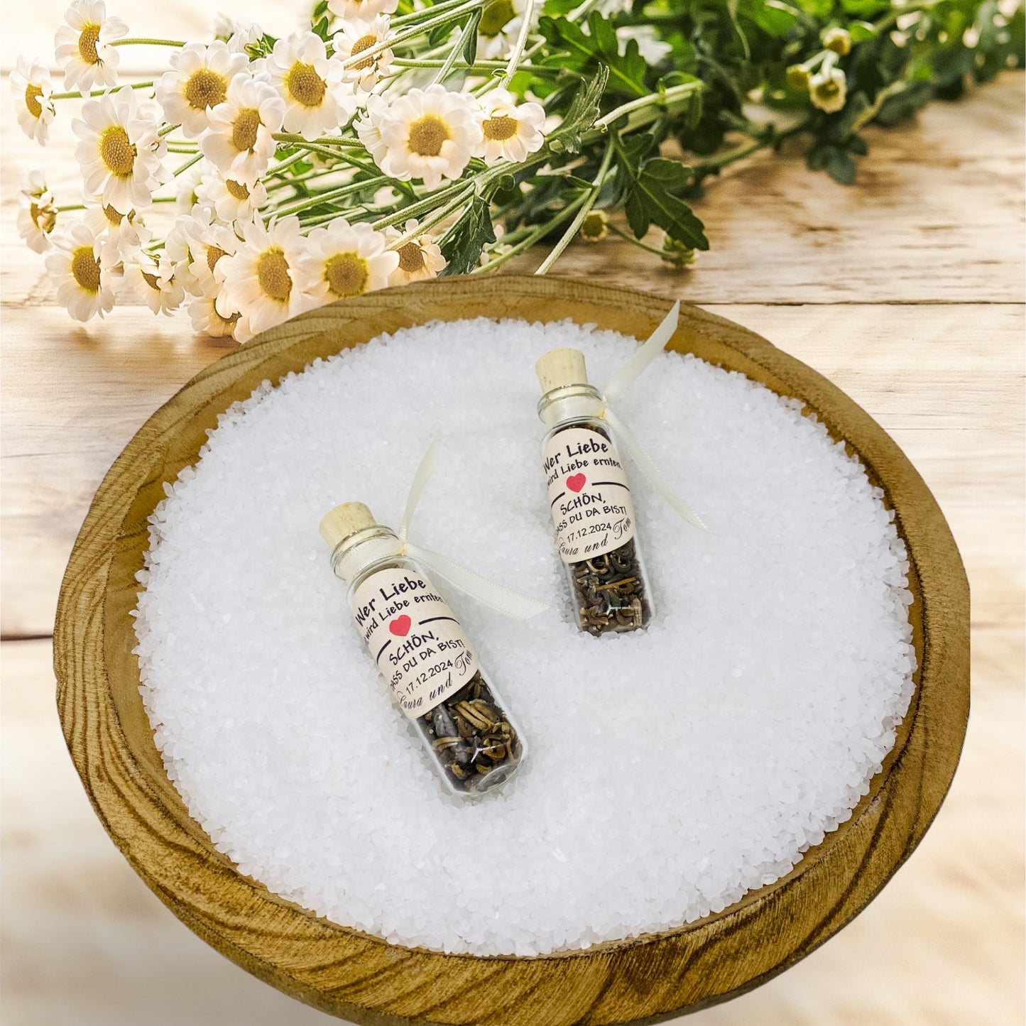 Whoever sows love will reap love. Personalized perfect party favors for your wedding reception. Timeless and simply elegant.